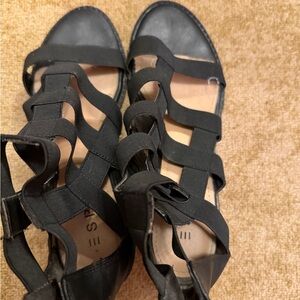 Black Strappy Sandals ESPRIT black strappy platform sandals Women's Sz 8M